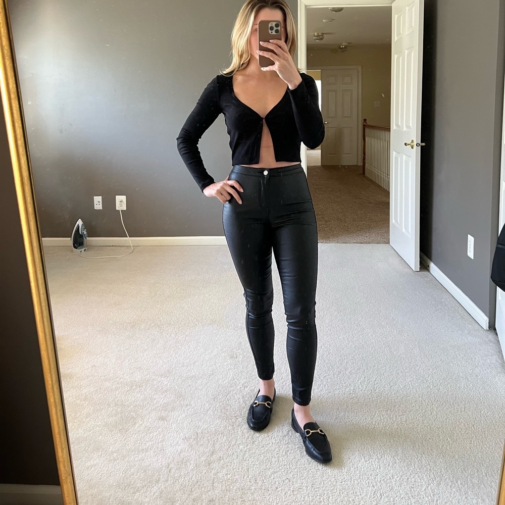 Missguided faux leather pants. Size US 4 petite. Tags on